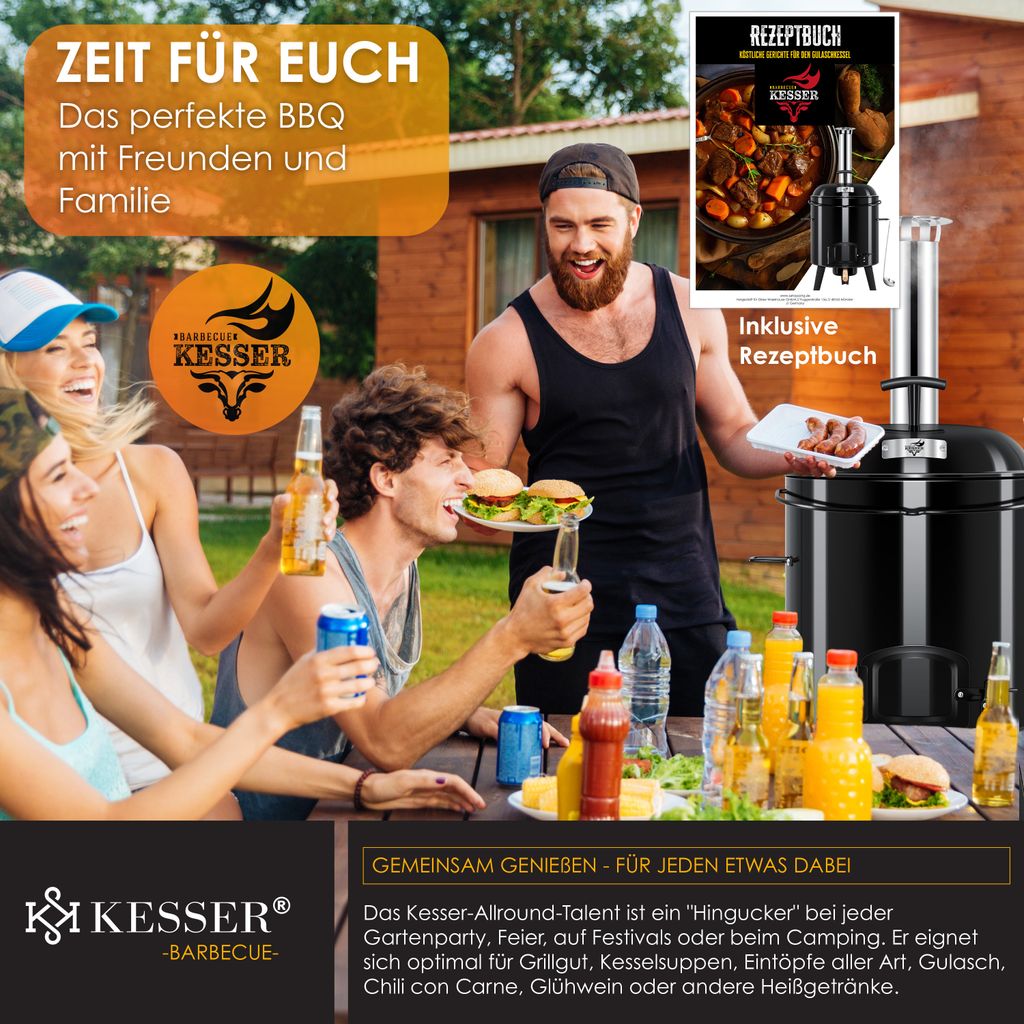 KESSER® Gulaschkessel Gulaschkanone | Eintopfofen mit Produktbild 4