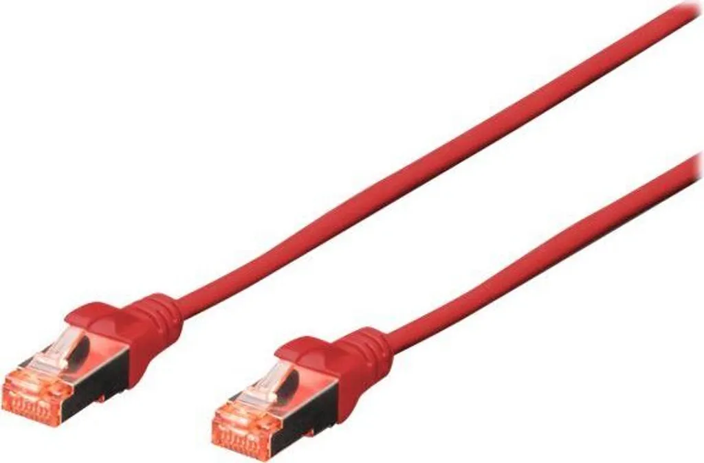 Cavo Patch Digitus CAT 6 S/FTP Rosso - 3m - Set da 10 Unità - LSZH
