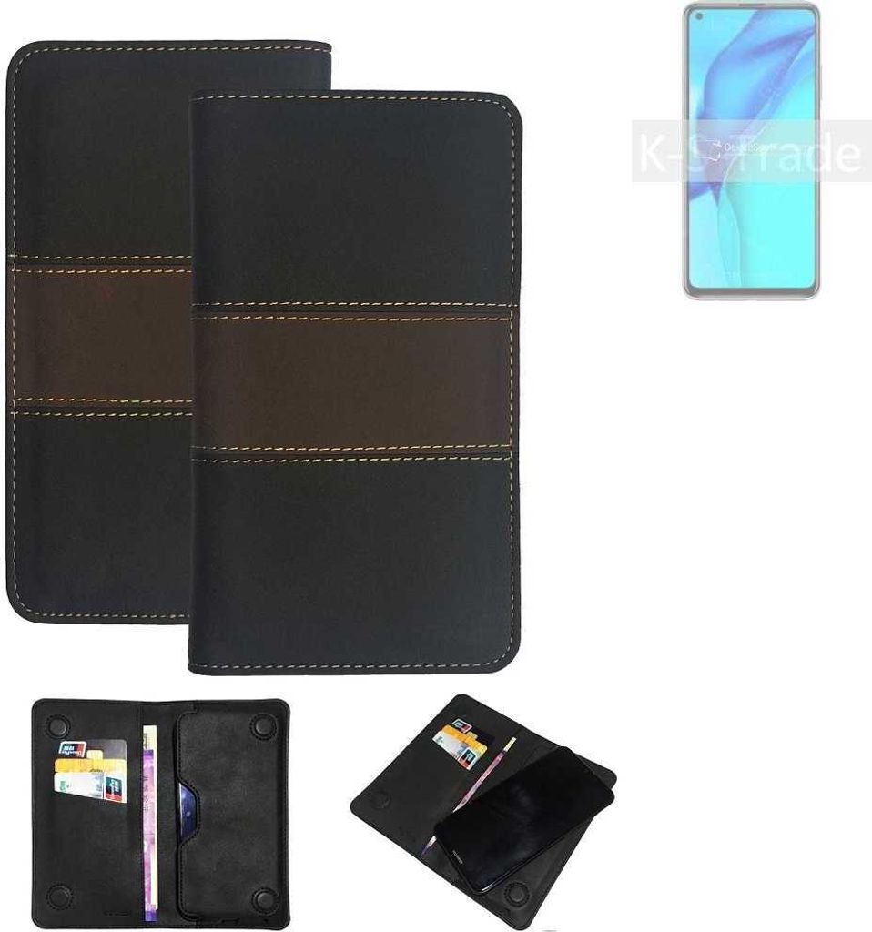 K-S-Trade Hülle Handyhülle kompatibel mit Huawei Maimang 9 Schutzhülle Walletcase Bookstyle Tasche Schutz Case Handytasche Wallet Cover Kunstleder
