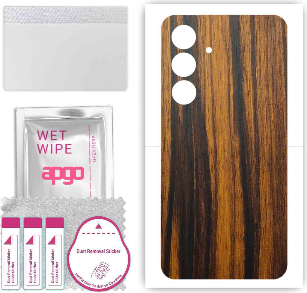 apgo Rückseite Schutzfolie, Skin, kompatibel mit Samsung Galaxy F15, Hinten Displayschutzfolie aus Vinylfolie, kratzfest, einfache Montage - Tiger...