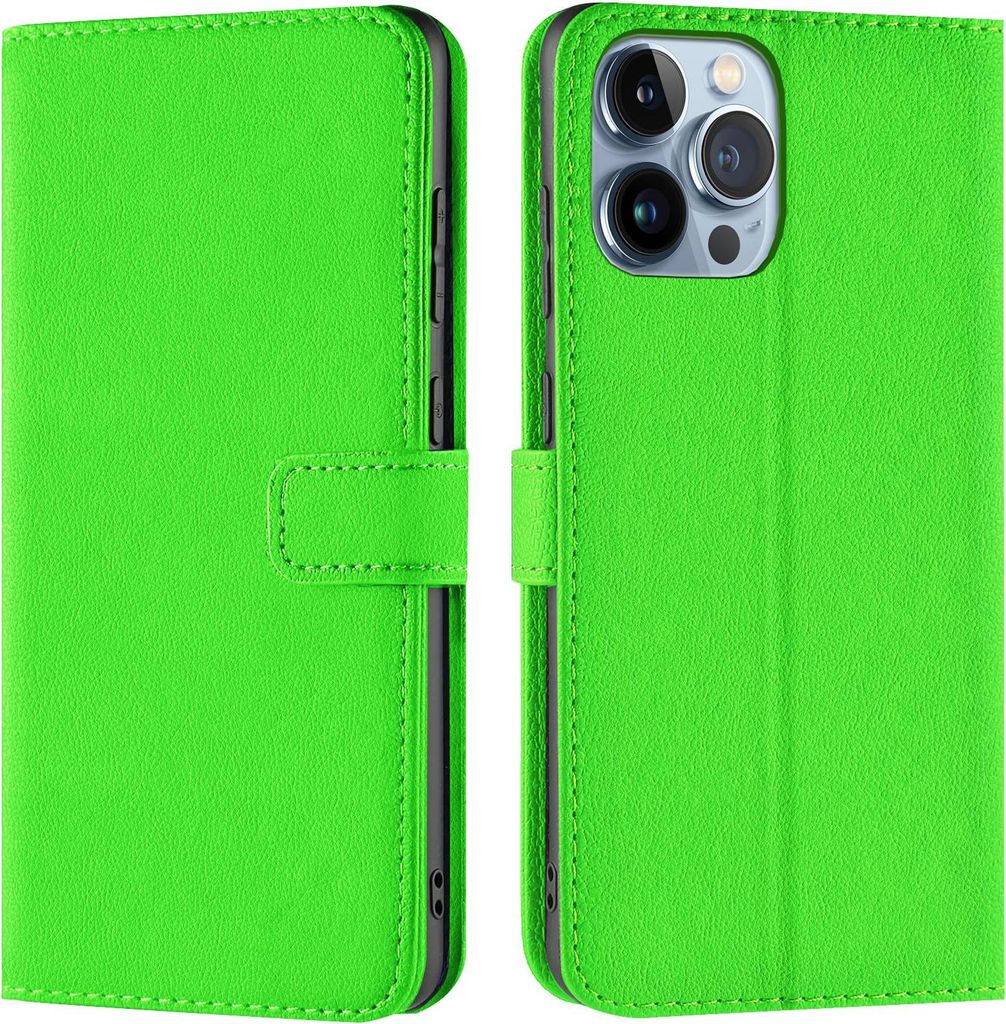 Book Case für iPhone 14 Pro Max Hülle Flip Cover Handy Tasche Schutz Hülle Etui Schale