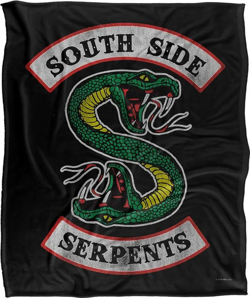 Plaid de Voyage Riverdale South Side Serpents - Couverture TV Taille Unique