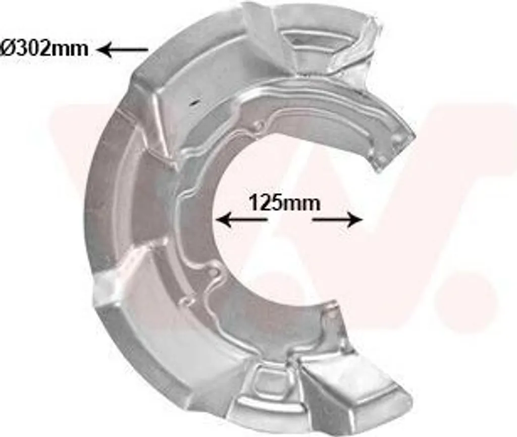 Plaque de frein VAN WEZEL 0506371 pour MINI (R56) avant gauche d'origine