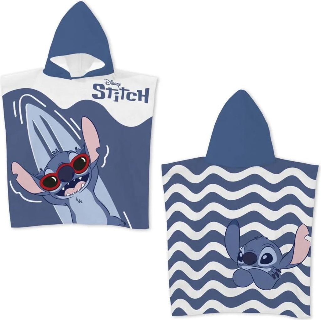 Disney Lilo Stitch Kinder Mädchen Mikrofaser Poncho Badetuch 55x110 cm