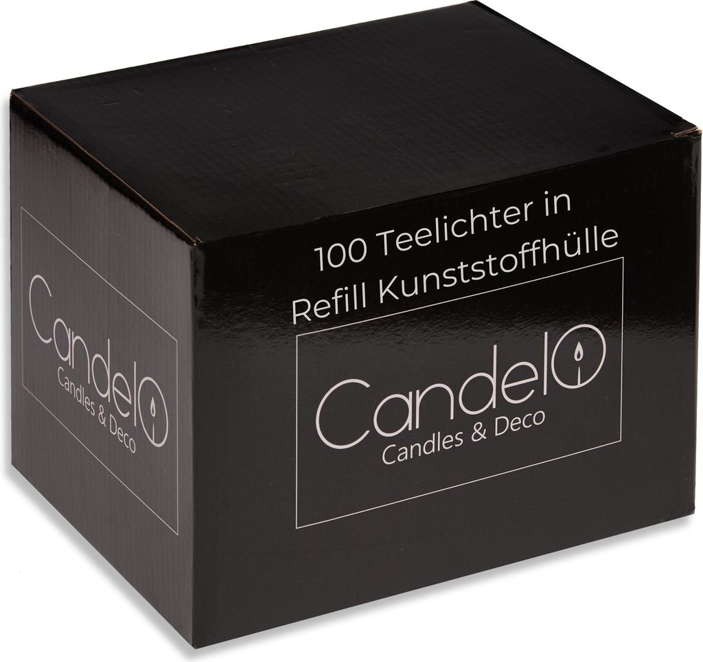 Candelo 125er Set hochwertige Teelichter Ambiente Produktbild 