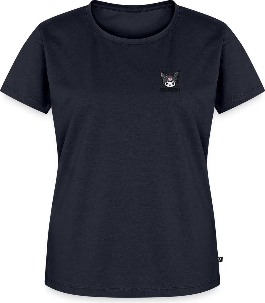 Spreadshirt Kuromi Stick Portrait Frauen Premium T-Shirt, 4XL, Navy