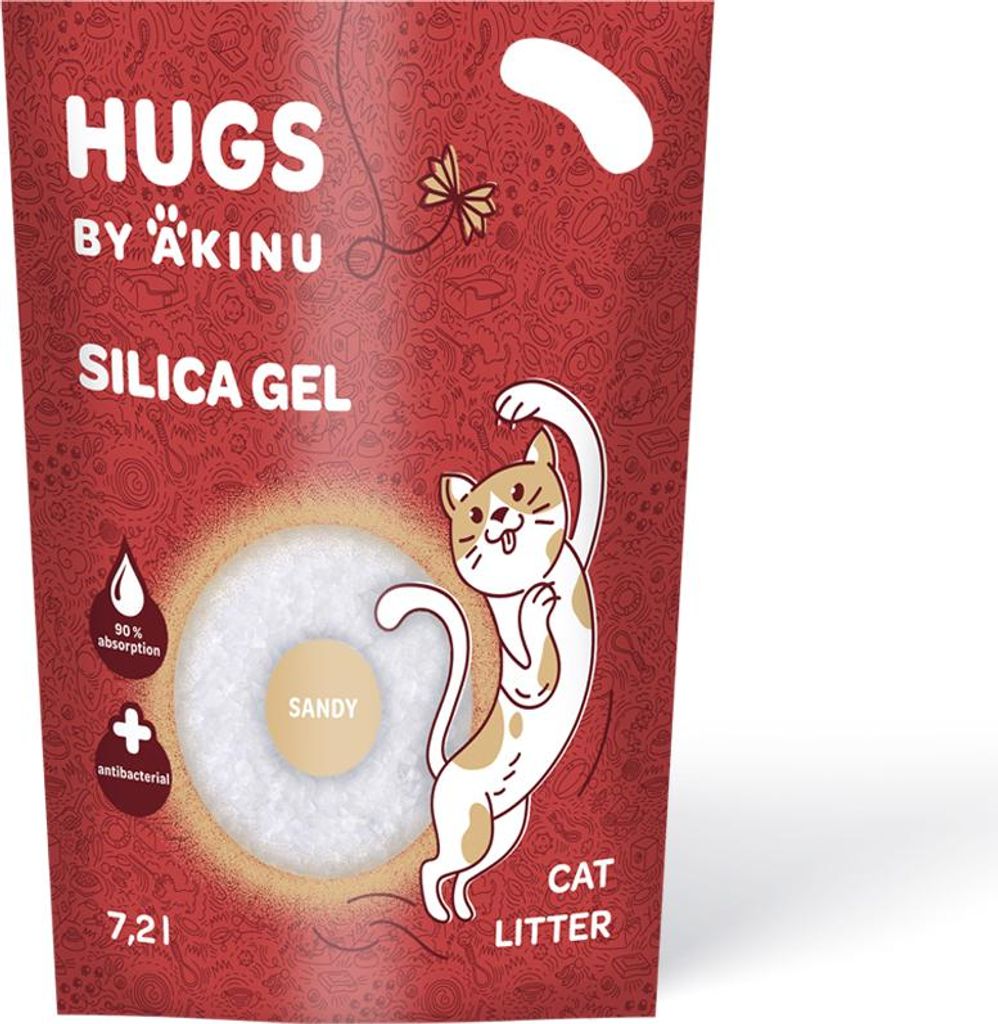 HUGS by Akinu Sandy Silika gel (jemný - 0,5 - 2 mm) stelivo Obrázek produktu 