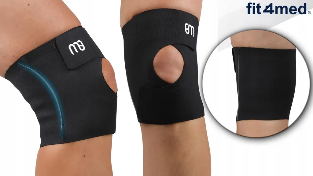 Stabilisateur Genou Élastique Noir Confortable - Ajustement 35-47 cm - 7