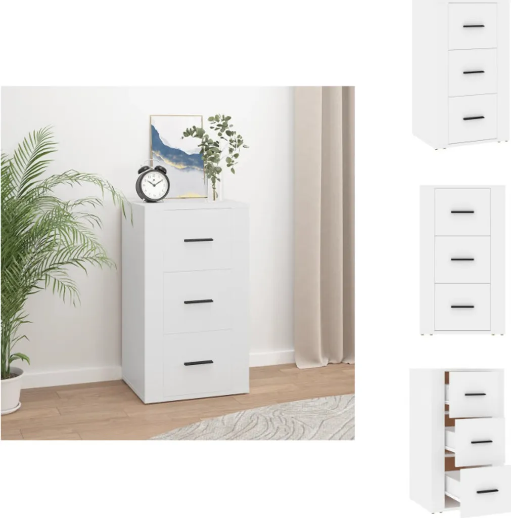 vidaXL Credenza bianca 40x33x70 cm in legno - Credenze