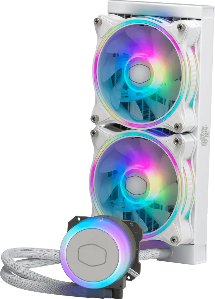Refroidisseur CPU Cooler Master ML240 Illusion White avec pompe ARGB 240mm