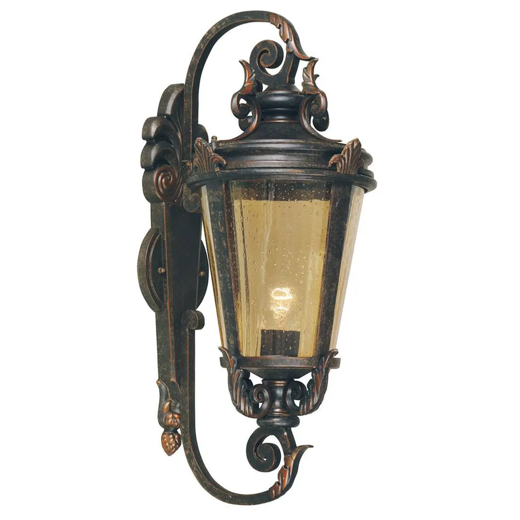 Éclairage extérieur Baltimore style ancien E27 60W pour terrasse et jardin