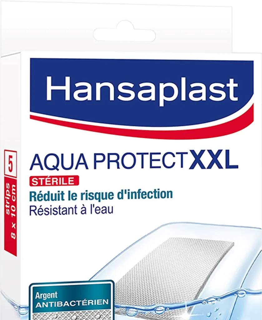 Hansaplast Aqua Protect XXL 5 Cerotti Waterproof - Protezione Ferite Grandi