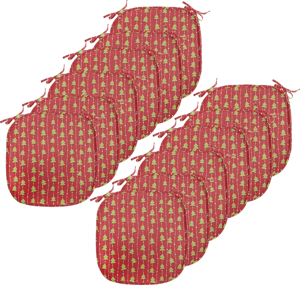 Cuscini Sedie Natale ABAKUHAUS Impermeabili Set 12 pezzi 40x40