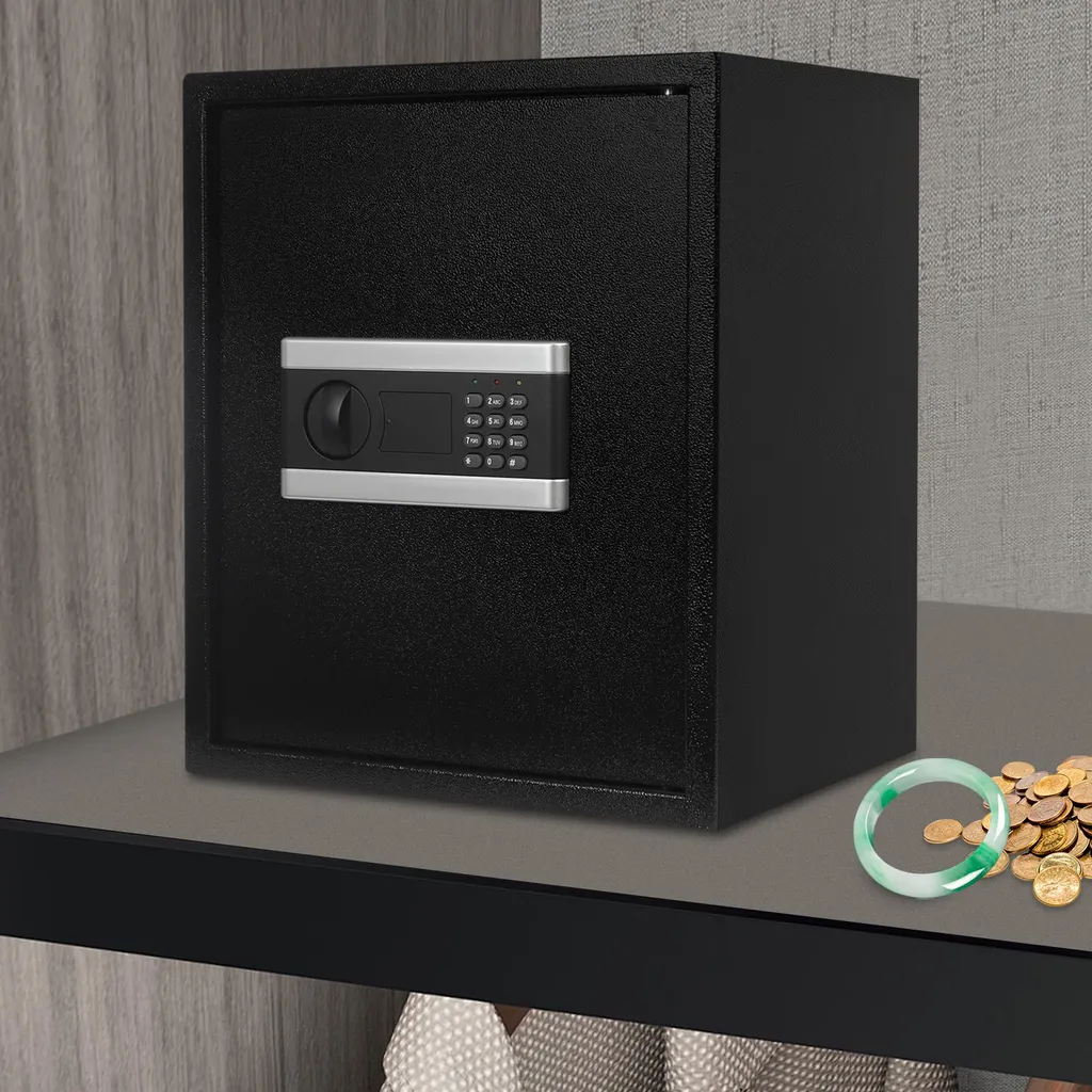 Petit coffre-fort électronique à code avec rangement compartimenté