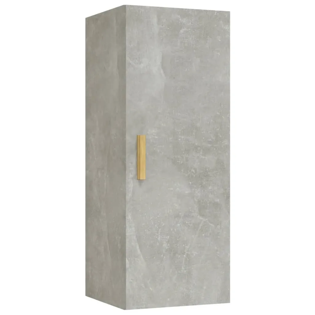 Armadio a Muro vidaXL 34,5x34x90 cm Grigio Cemento - Salvaspazio Top