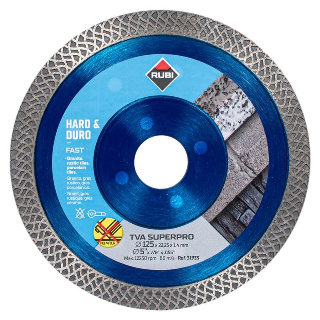 Rubi Super Pro Diamanttrennscheibe Turbo Viper TVA 125 für Produktbild 
