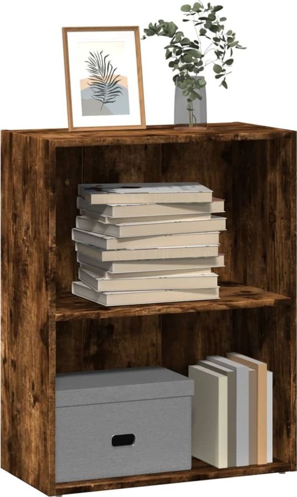 Möbel Bücherregal Räuchereiche 60x30x77 cm Holzwerkstoff - Bücherregale 857894