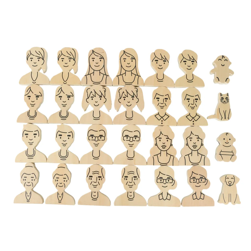 Set de Génogramme à 28 Figures Magnétiques - Visualisation des Relations - 2