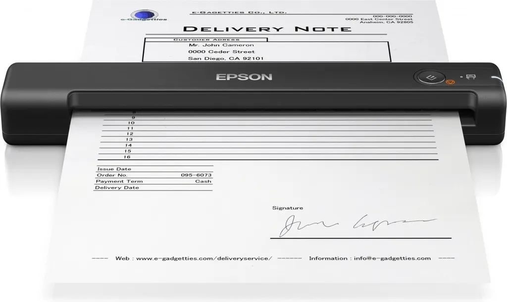 Scanner portable Epson WorkForce ES-50 numériseur de poche USB ultra léger