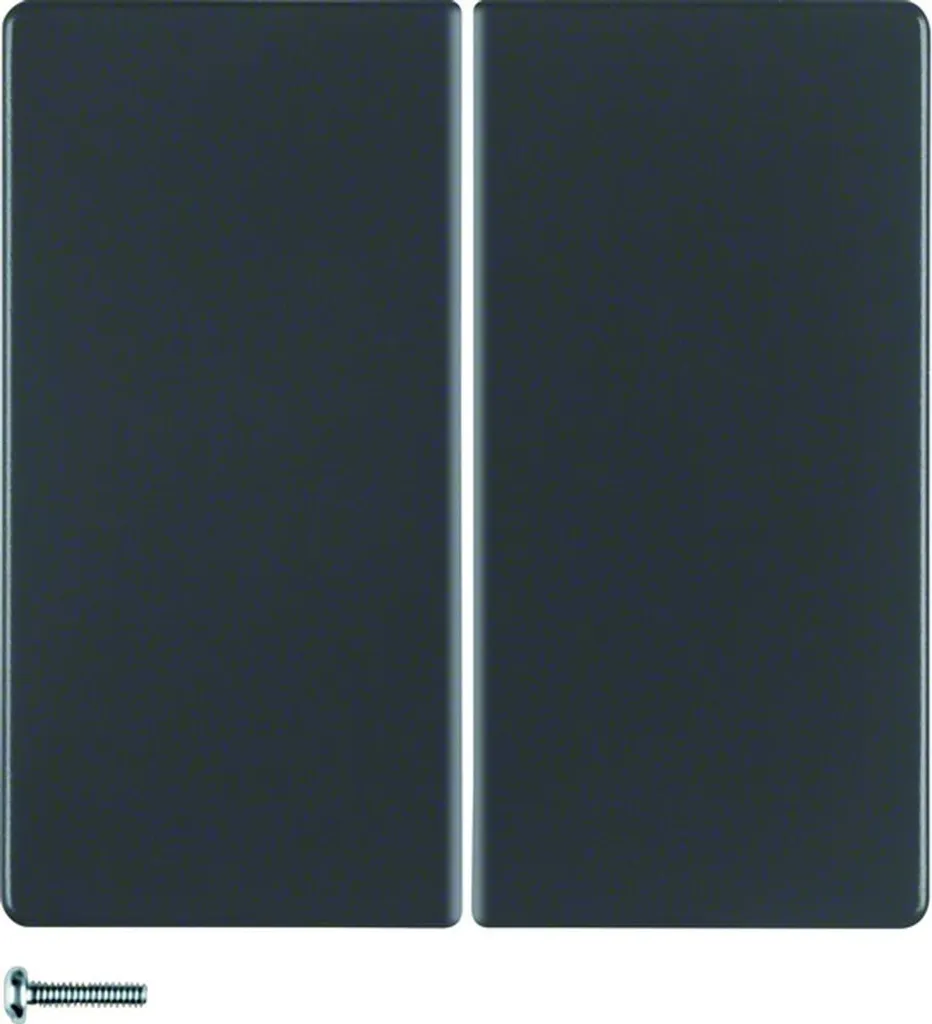 Bouton double anthracite 85142126 anti-trace finition velours laqué