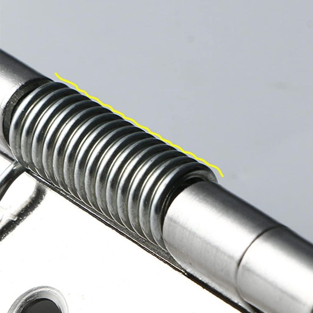 Federbeschläge - rostfreies Stahl - Set von 4 - 3,8 cm