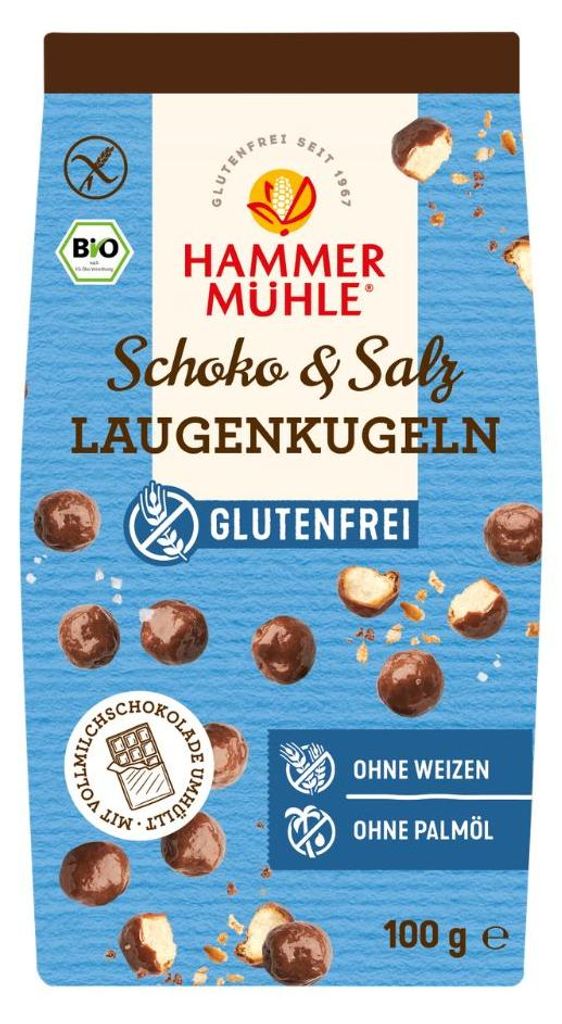 Hammermühle Laugenkugeln Schoko & Salz  100g Produktbild 