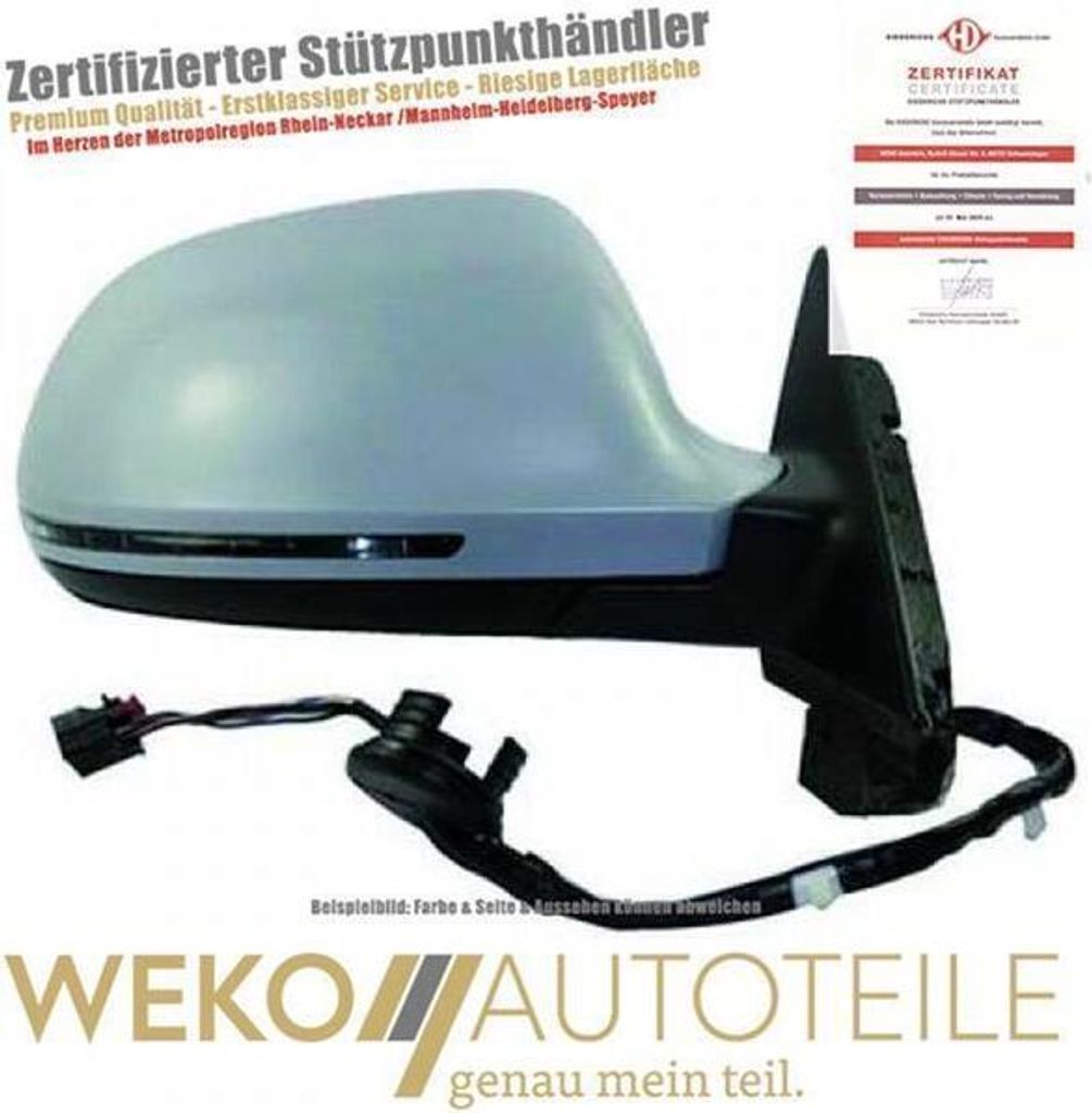 Spiegel li. Audi A3 08-10 beheizbar Blinker 3-trg.