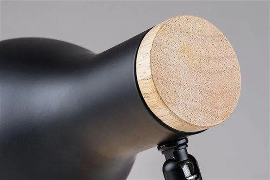 Lampe de bureau stable et anti-reflet E14 Rabalux Ferb socle bois noir