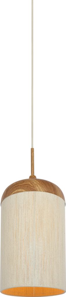 Light & Living - hängeleuchte - Dania - beige natürlich - baumwolle metall - Ø 27cm - E27 - 2985643