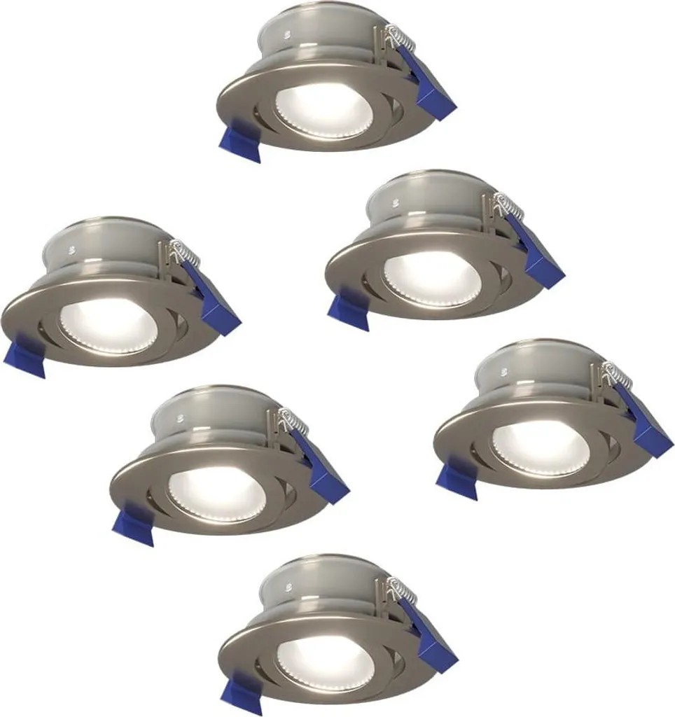 HOFTRONIC Lima Spot LED Encastrable 4W GU10 IP65 Dimmable Pack de 6