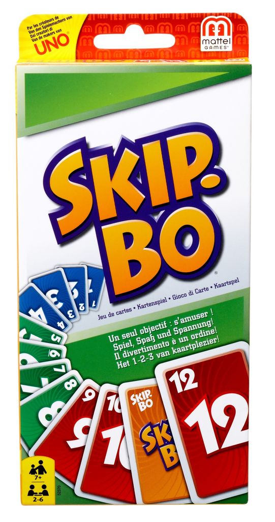 neues Kartenspiel für 2-6 Spieler kinder Skip-Bo Classic Familienkartenspiel 