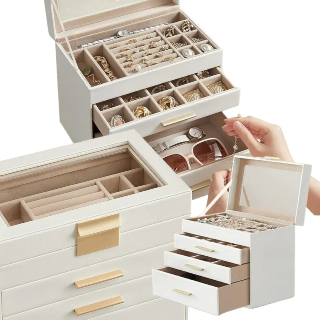 Mallette à bijoux pour le voyage et le rangement de table de nuit - 11