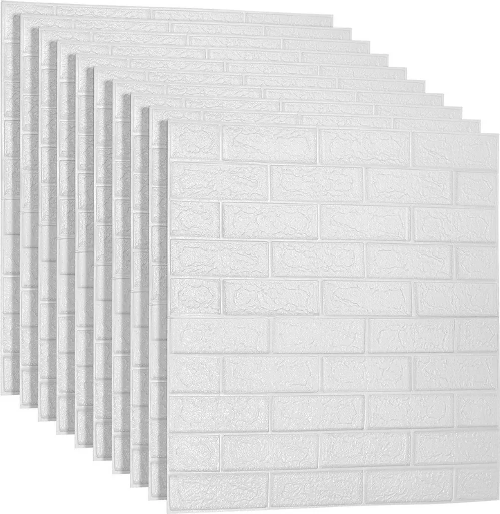 Rivestimento Muro 3D Bianco Effetto Pietra 70x77 Clanmacy 50pz