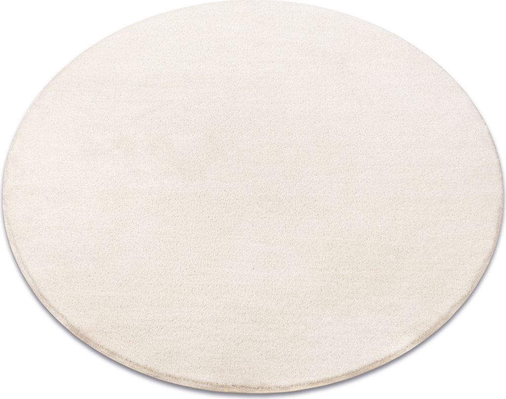 Teppich rund VELVET MICRO creme 031 eben, glatt, einfarbig Produktbild 