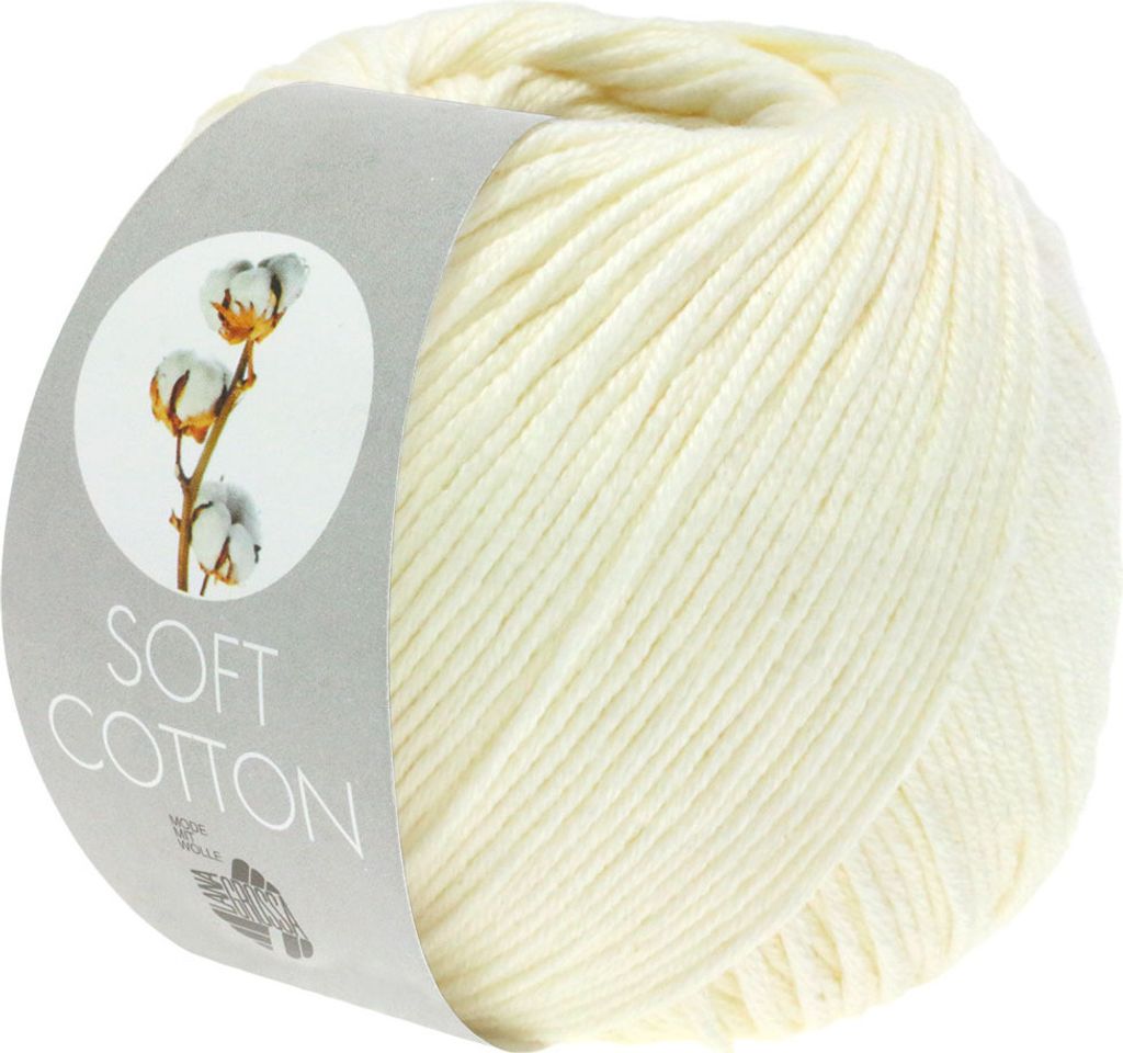 Lana Grossa Soft Baumwolle 002 Natur 50g Produktbild 