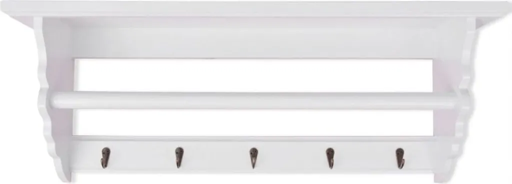 vidaXL Armadio MDF Bianco Stile Barocco