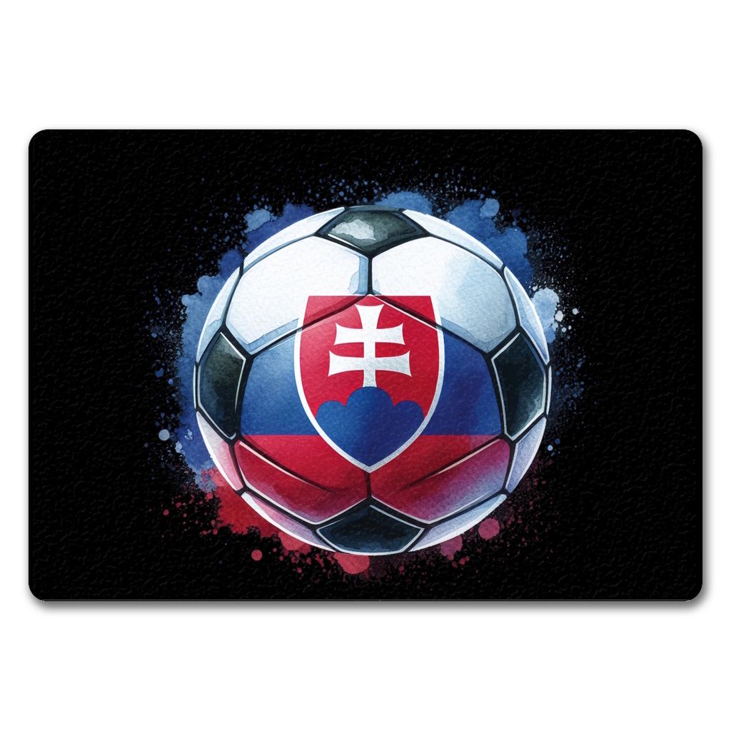Fußball Slowakei Flagge Fußmatte in 35x50 cm ohne Rand