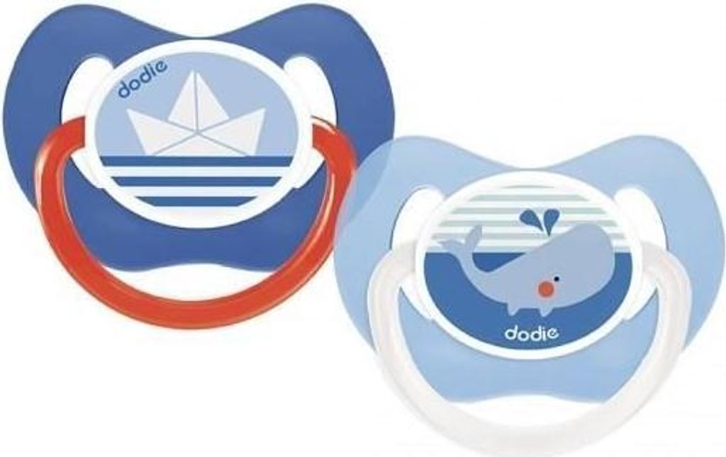 Schnuller, Physiologisch, +6 Monate, Bateau und Baleine Design, 2er Pack, Coeurs