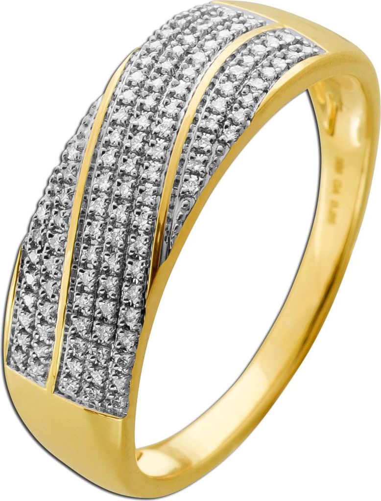 Brillant Ring Gold 585 14K Natur Diamanten 0.25ct 20