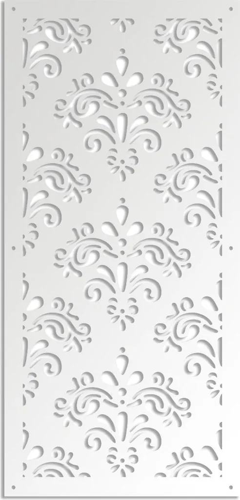 Pannello Traforato DAMASCO Bianco 73x148 - Atmosfere di Luce e Design