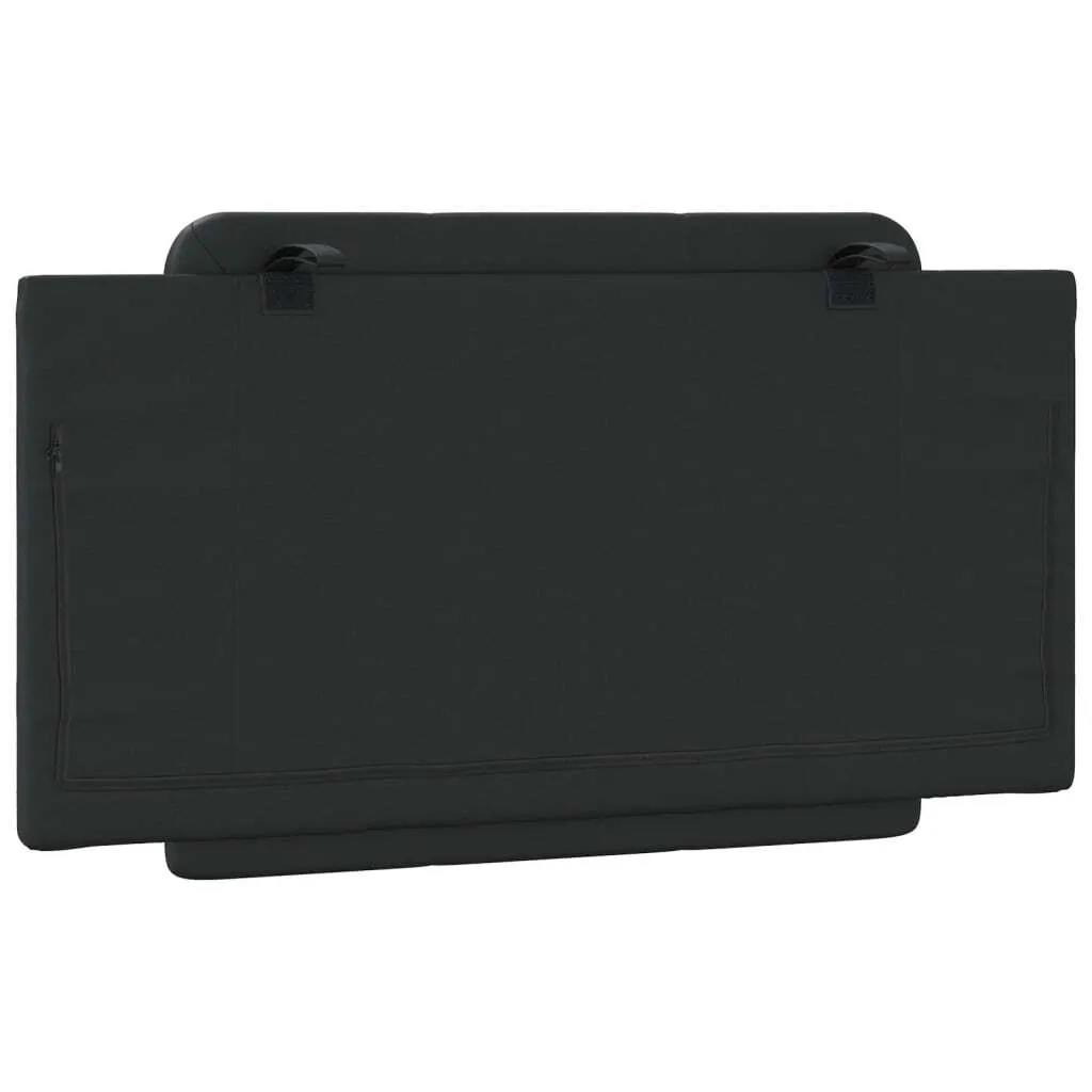 Testiera Letto Imbottita Zadar 100 cm Nero - Elegante Ecopelle SYFAX