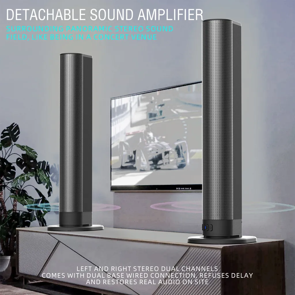 Enceinte PC Bluetooth à champ tridimensionnel et barrage sonore - 10