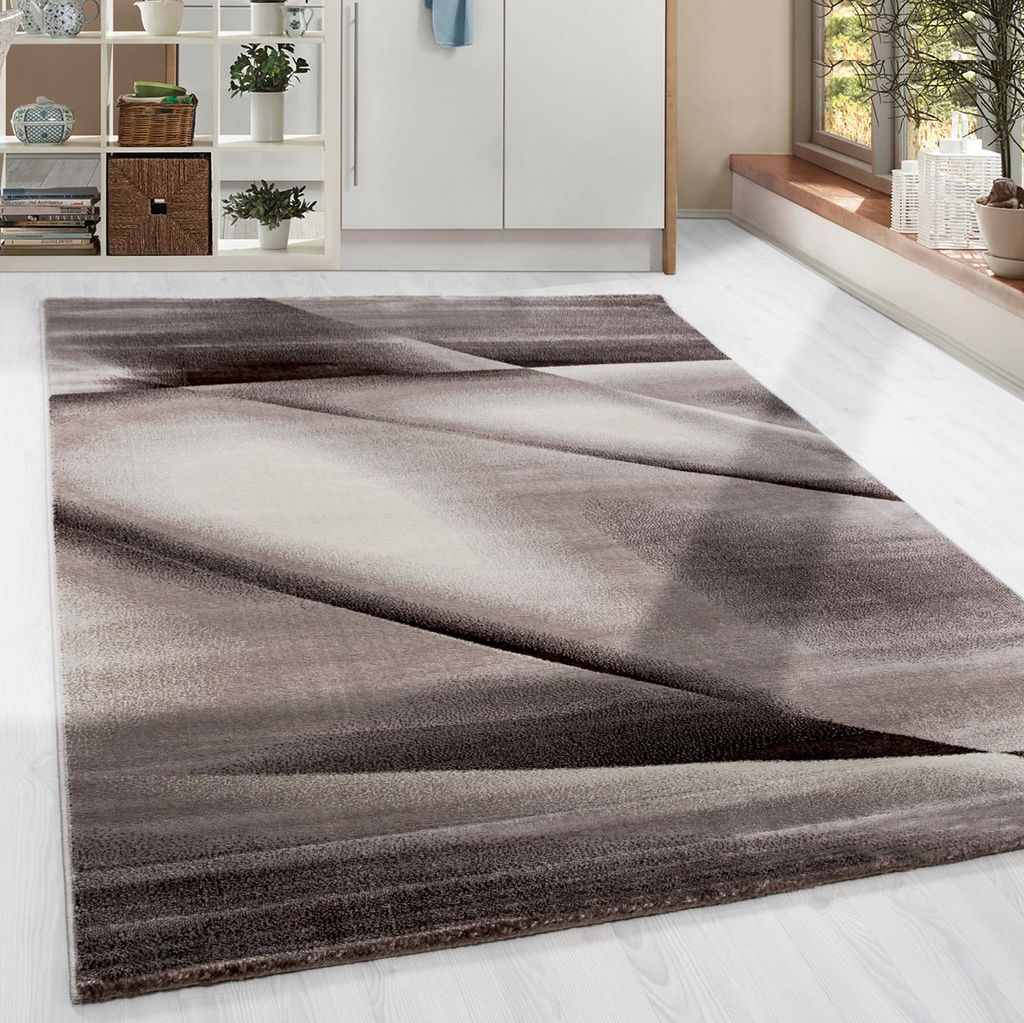 Homebyhome Kurzflor Teppich Wohnzimmer Abstrakt Stil Modern, Rechteckig Designer Teppich Pflegeleicht Grösse 240x340 cm