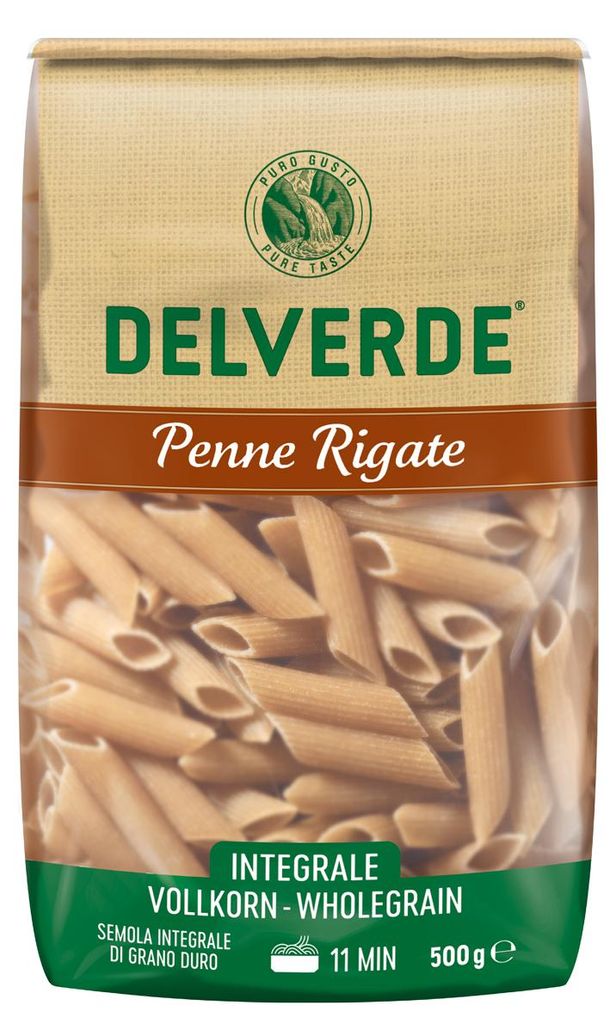Delverde Penne Rigate Integrale makaron pełnoziarnisty Zdjęcie produktu 