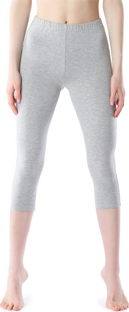 Bellivalini Damen Leggings 3/4 aus Viskose BLV50-204 (Melange, S)