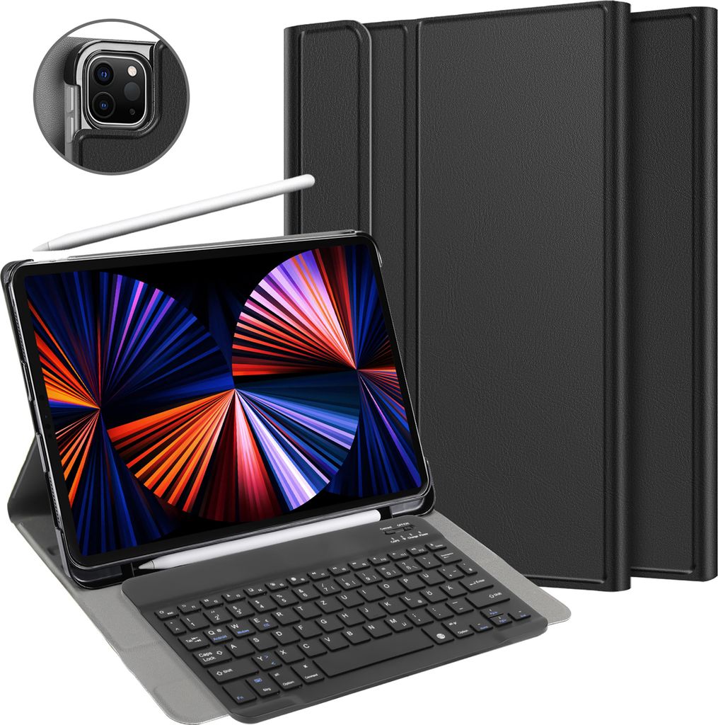Hülle Apple iPad Pro 12.9 2020 Schutzhülle - Cazy - Schwarz Produktbild 