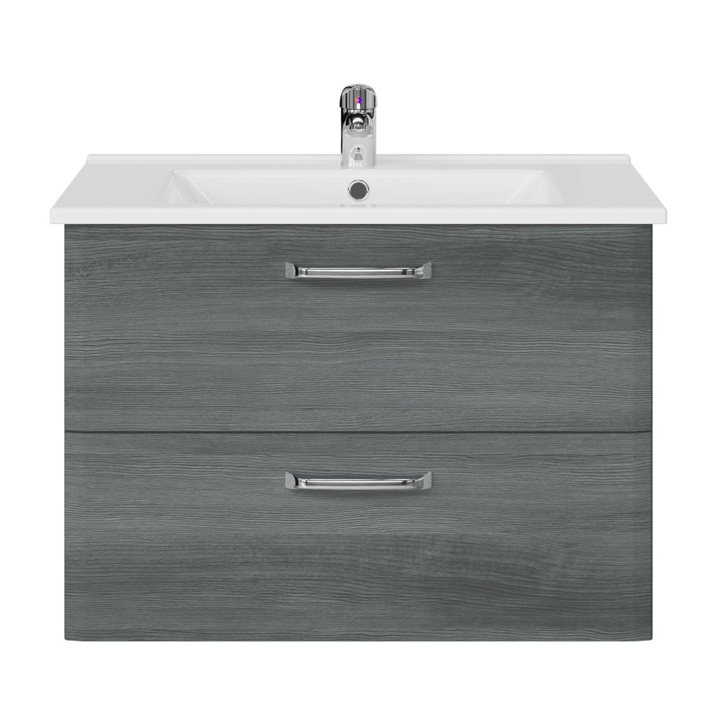 Keramik-Waschtisch mit Unterschrank 75cm, Quickset 328, Produktbild 