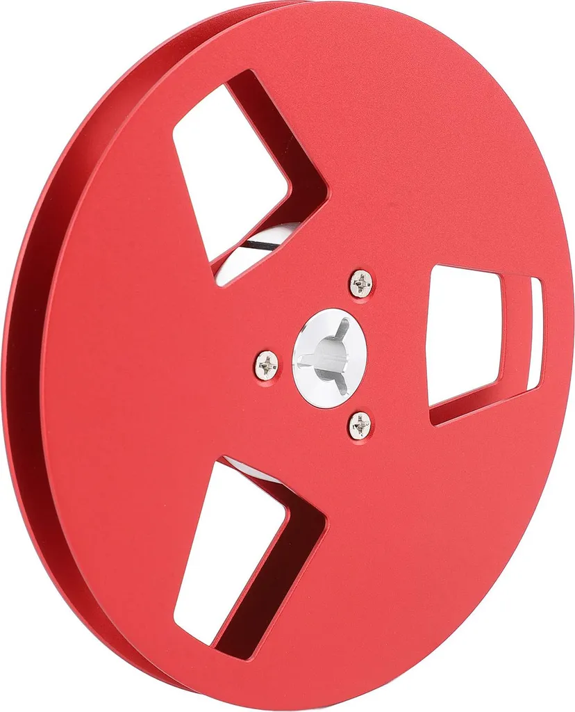 Bobine Mobile 5 Pouces en Aluminium pour Lecteur de Bande 1/4 Rouge