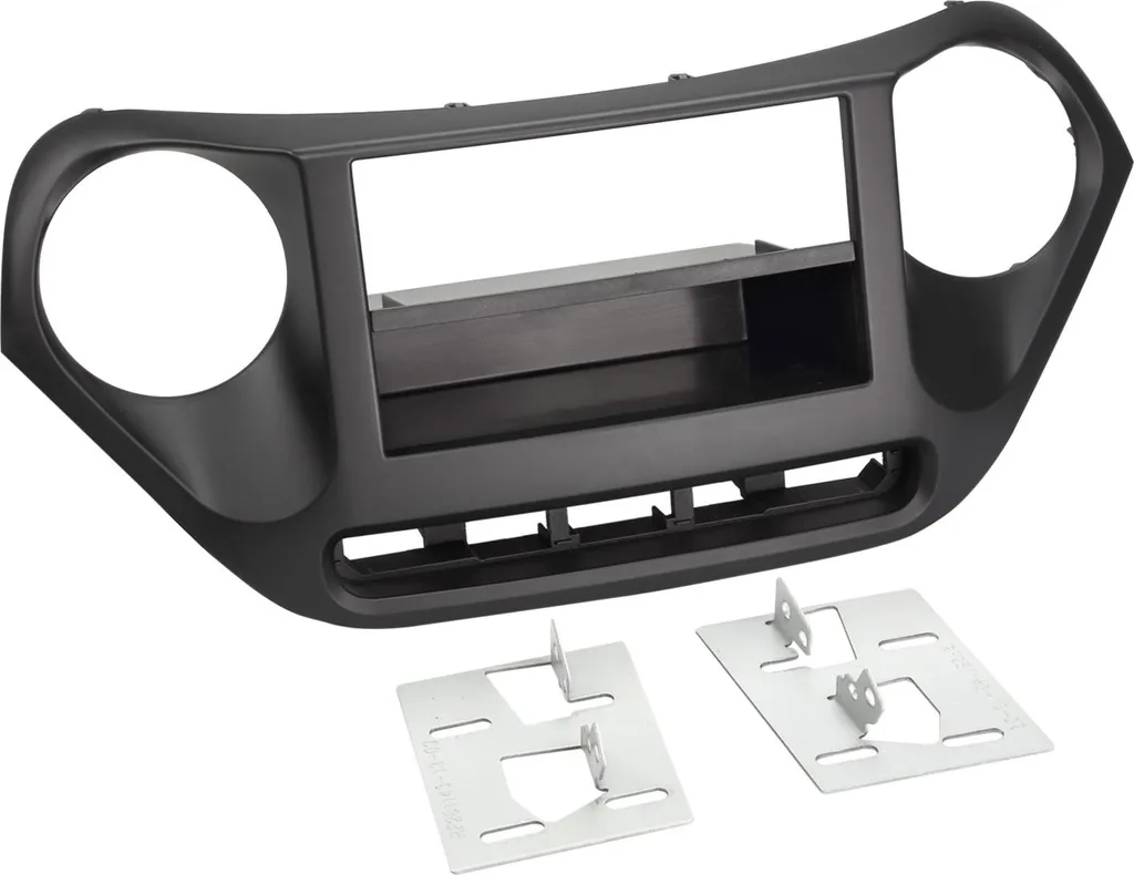 Adaptateur façade autoradio 2-DIN pour Hyundai i10 dès 11/2013 noir
