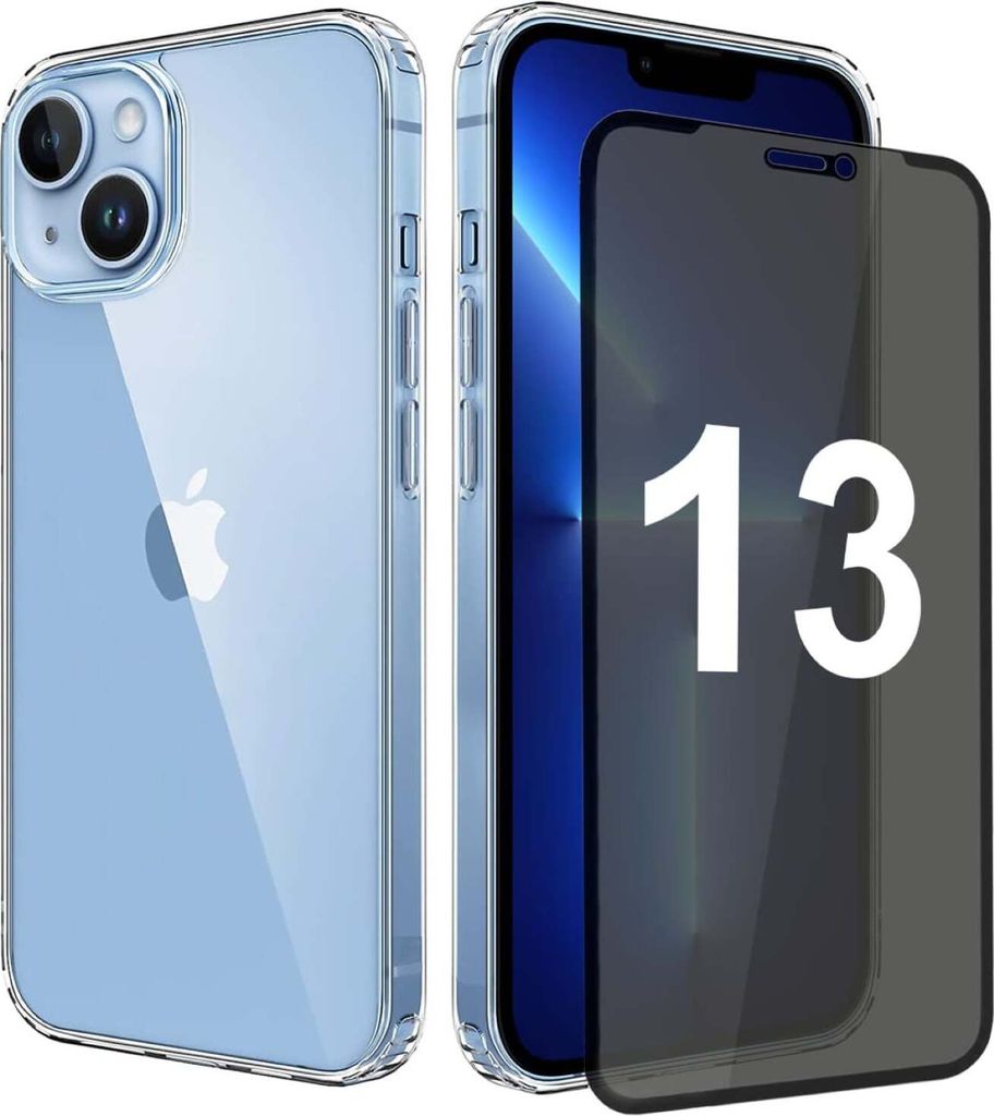 Transparente Hülle für iPhone mit Displayschutz – IPhone 13 Produktbild 